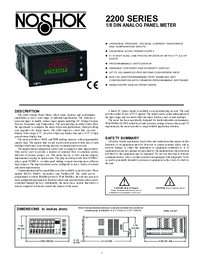 Thumbnail of document Manual - 2200 Series Dual Display Digital Indicators